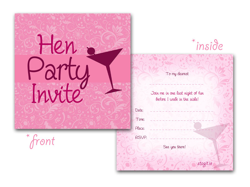 Hens Party Invitation Templates